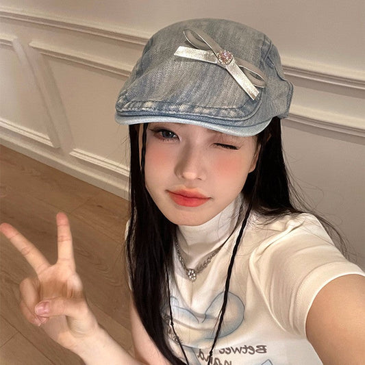 Lyanna Summer Dome Crown Bow Hat