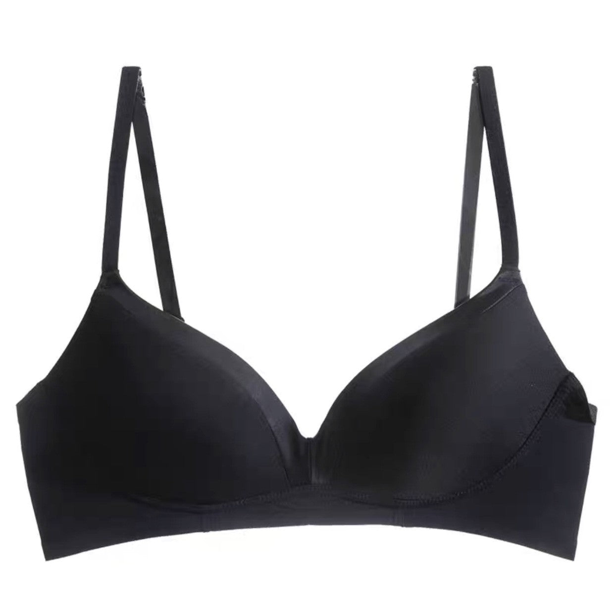 Pryvessa French Style Satin Triangle Cup Bralette