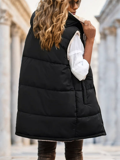 Amovelle Reversible Faux Fur Hooded Vest