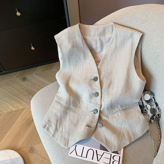 Orlisse Casual Sleeveless Vest with Regular Fit