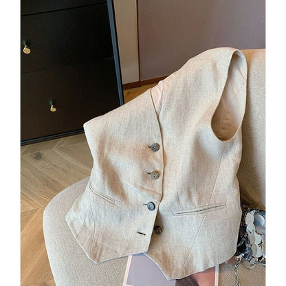 Orlisse Casual Sleeveless Vest with Regular Fit