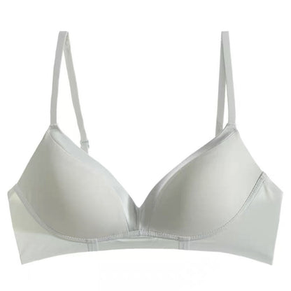 Pryvessa French Style Satin Triangle Cup Bralette