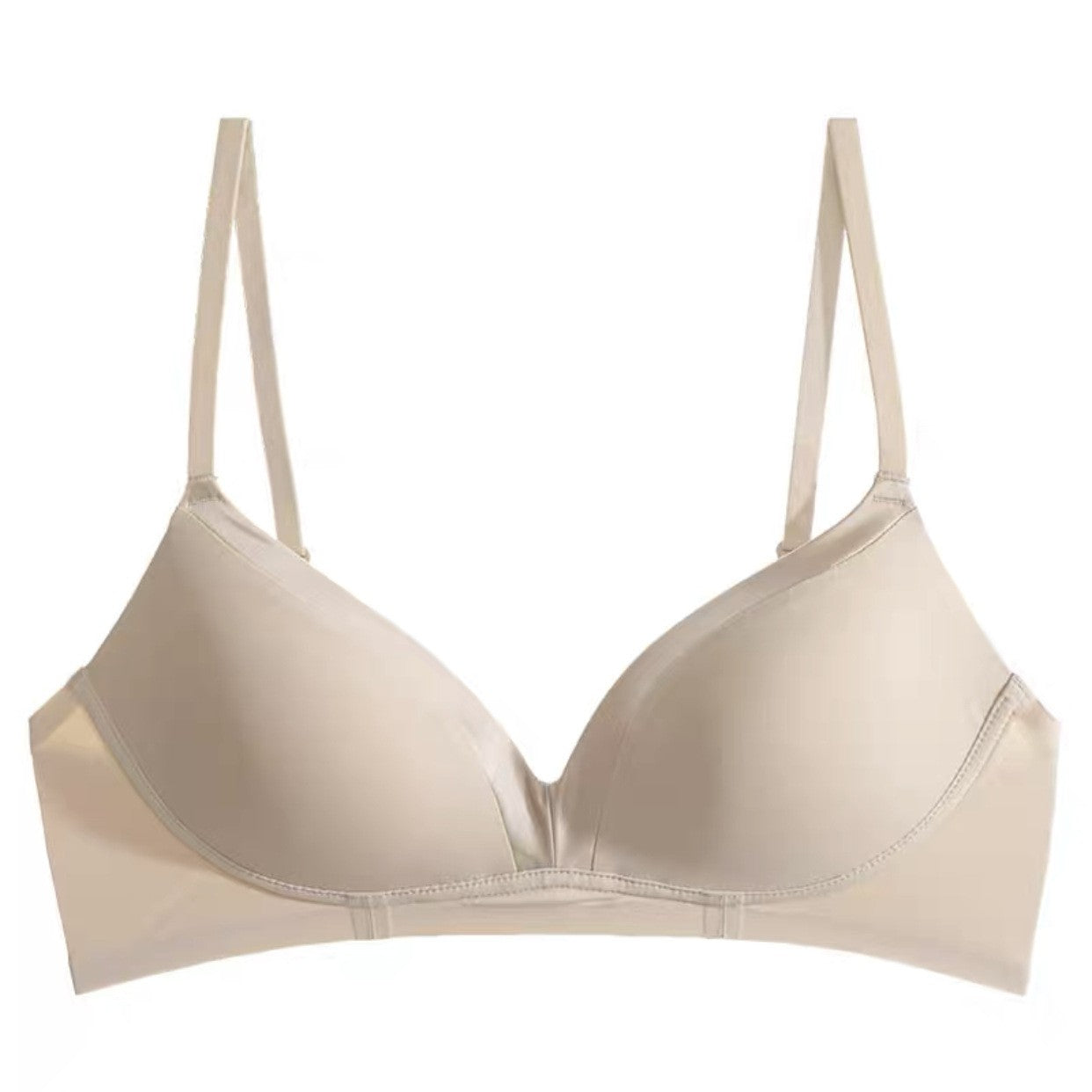 Pryvessa French Style Satin Triangle Cup Bralette