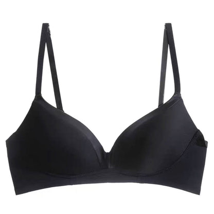 Pryvessa French Style Satin Triangle Cup Bralette