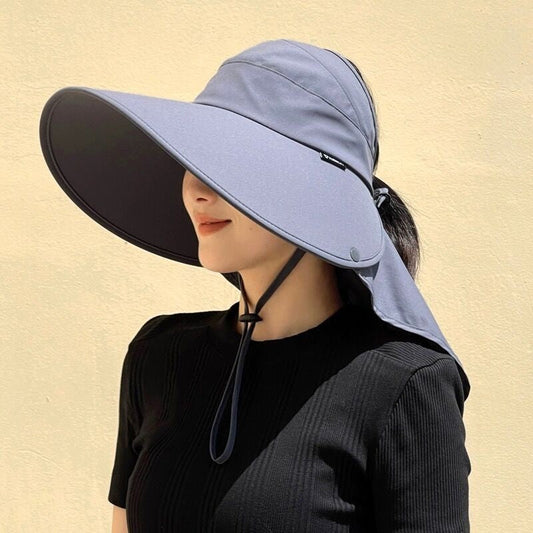 Quenira Wide Brim UV Protection Dome Sun Hat