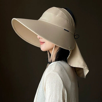 Quenira Wide Brim UV Protection Dome Sun Hat