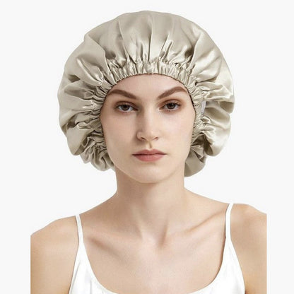 Quivira Double Layer Silk Elastic Sleep Bonnet