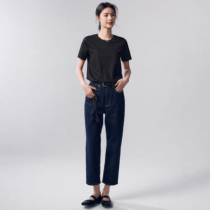 Venoria Bamboo Fiber Solid Color T-Shirt